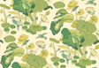 G P & J Baker NYMPHEUS EMERALD Wallpaper