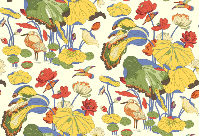 G P & J Baker NYMPHEUS JAZZ Wallpaper