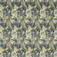 Clarke & Clarke ROSEDENE CHARCOAL/CHARTREUSE Fabric