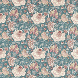 Clarke & Clarke LUCIENNE TEAL Fabric