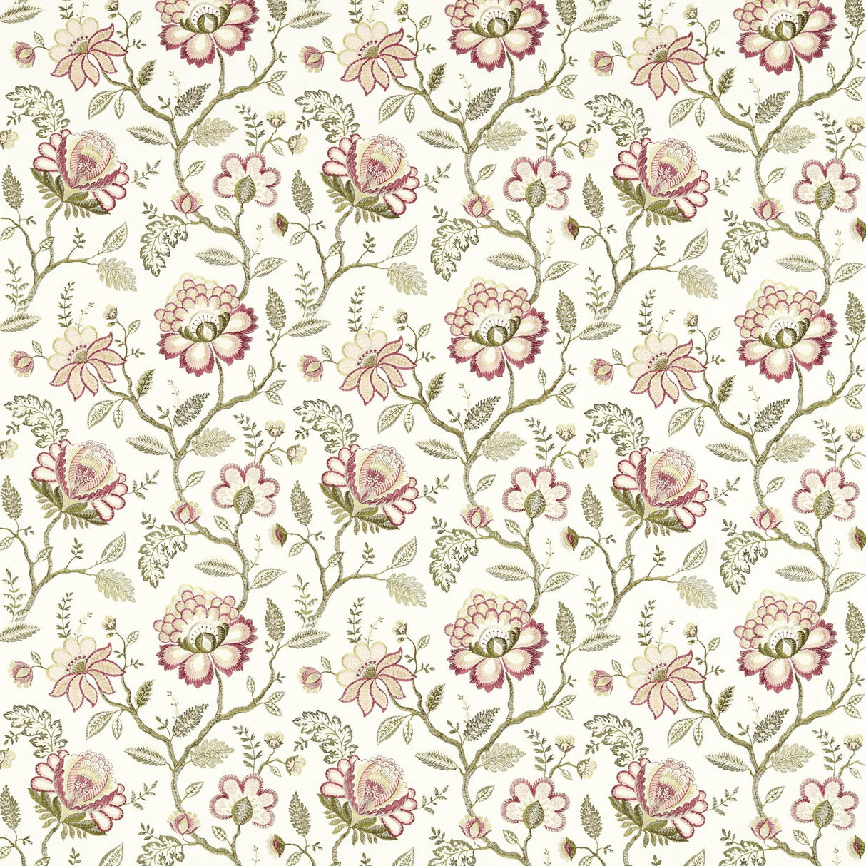 Clarke & Clarke ADELINE BLUSH/RASPBERRY Drapery Fabric