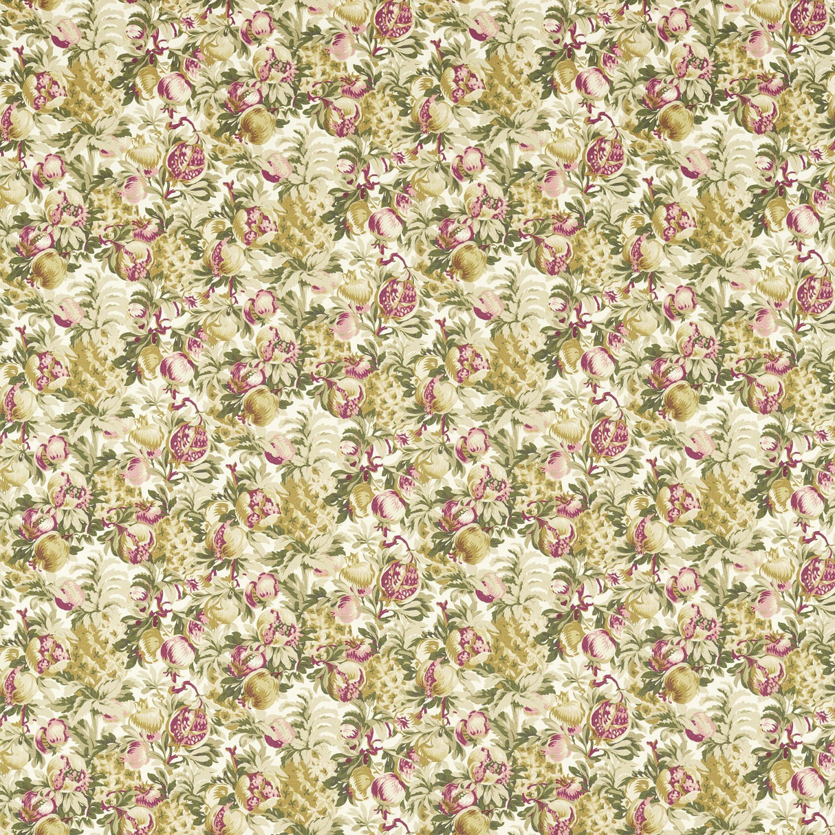 Clarke & Clarke FRANCIS BLUSH/RASPBERRY Fabric