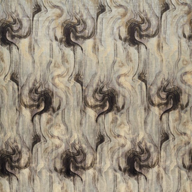 Clarke & Clarke TESSUTO NERO/SILVER Drapery Fabric
