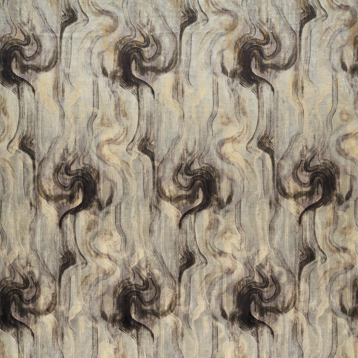 Clarke & Clarke TESSUTO NERO/SILVER Drapery Fabric