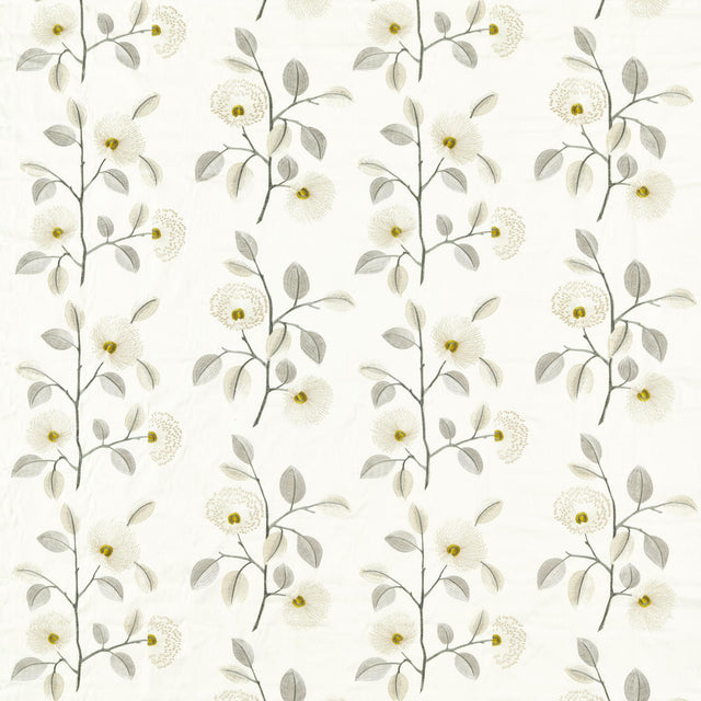 Clarke & Clarke MONIQUE NATURAL/PEWTER Drapery Fabric