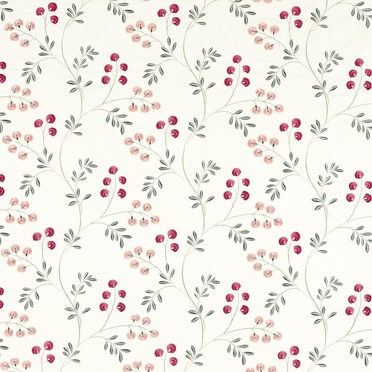 Clarke & Clarke Rochelle Blush/Raspberry Drapery Fabric – DecoratorsBest