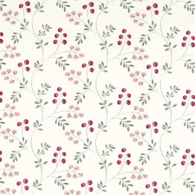 Clarke & Clarke ROCHELLE BLUSH/RASPBERRY Drapery Fabric