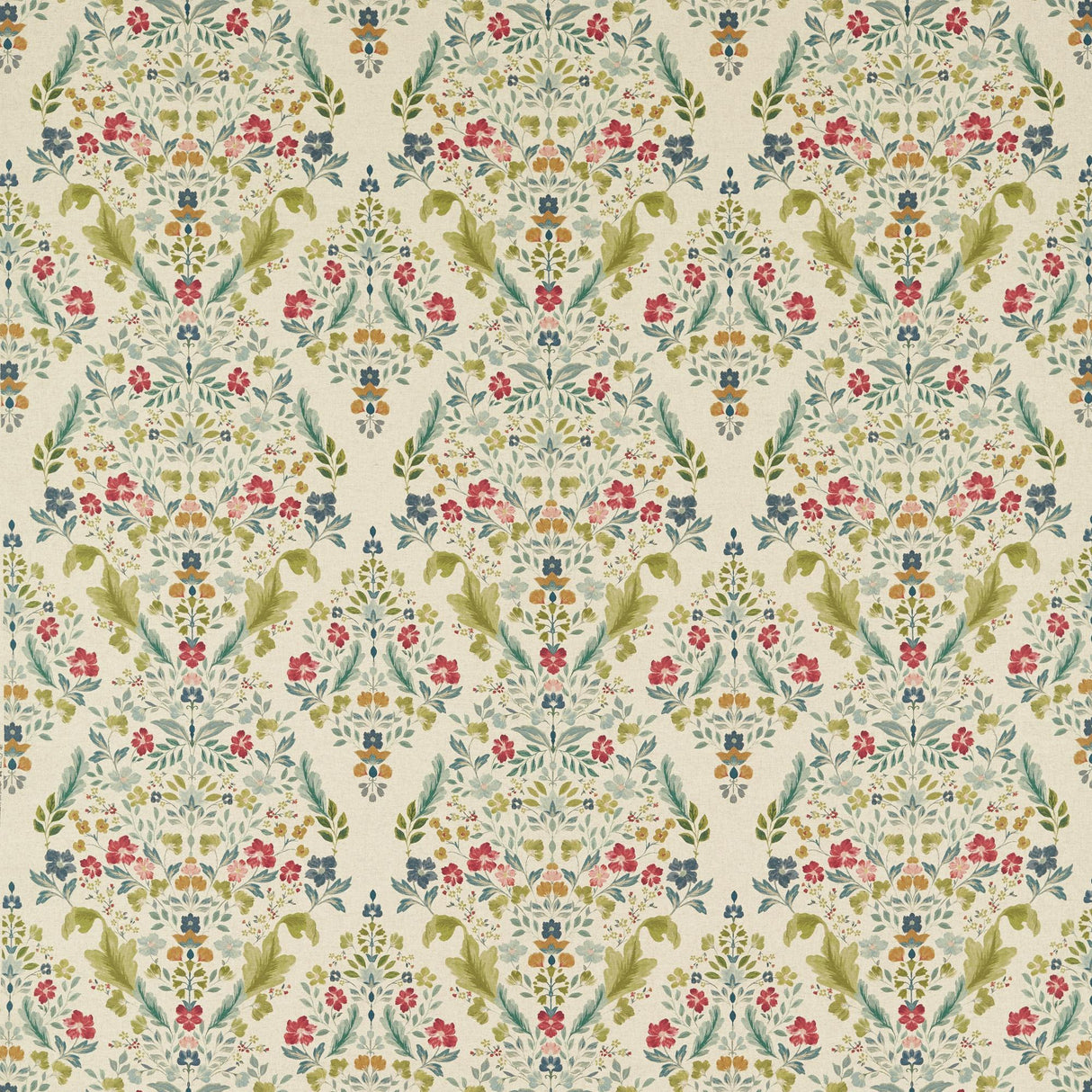 Clarke & Clarke GAWTHORPE FOREST/LINEN Fabric