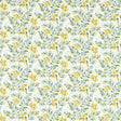 Clarke & Clarke NEW GROVE DENIM/CITRUS Fabric