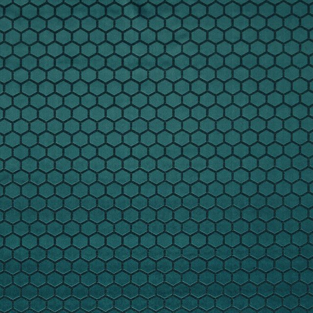Clarke & Clarke HEXA PEACOCK Upholstery Fabric