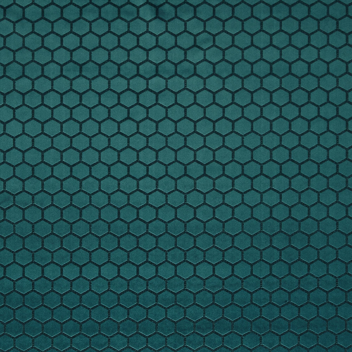 Clarke & Clarke HEXA PEACOCK Upholstery Fabric