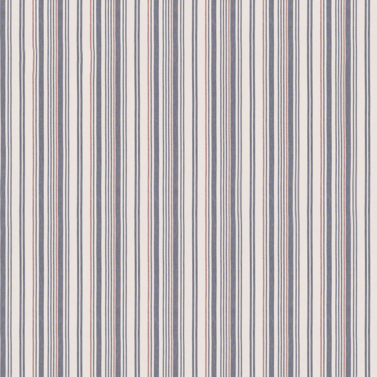 Mulberry SPINNAKER STRIPE INDIGO/RED Fabric