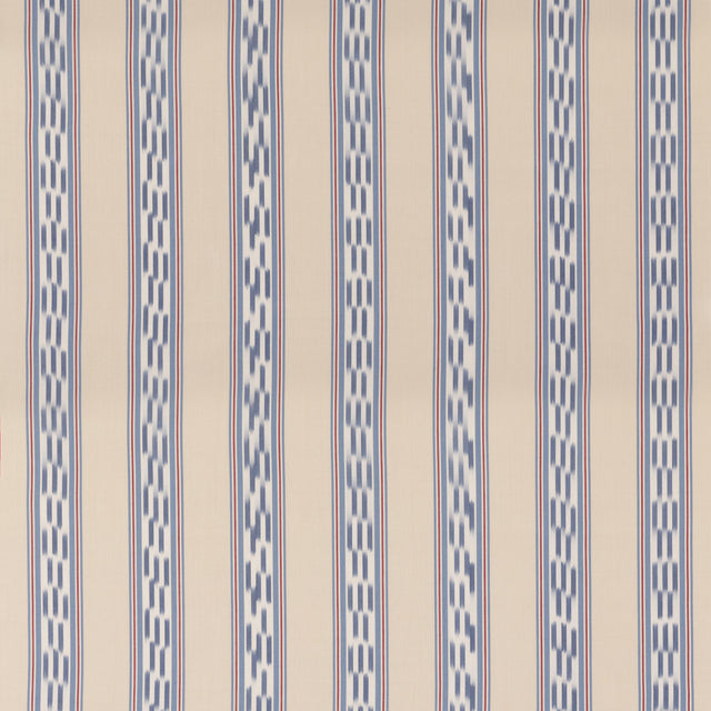 Mulberry BREEZY STRIPE BLUE/RED Fabric