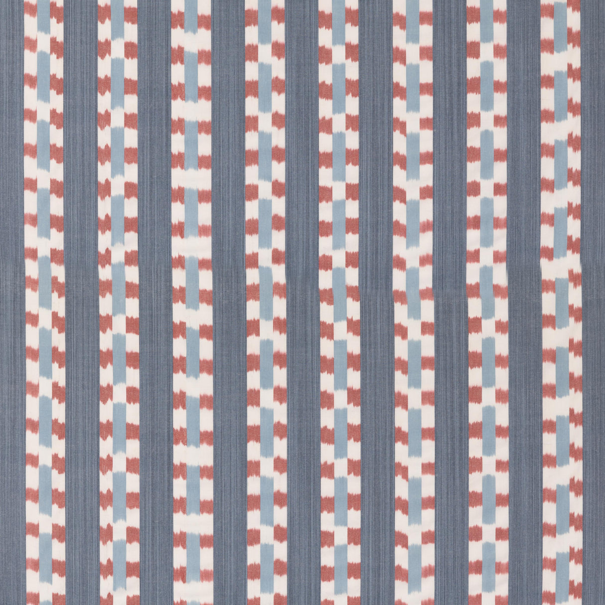 Mulberry WAYFARER STRIPE BLUE/RED Fabric