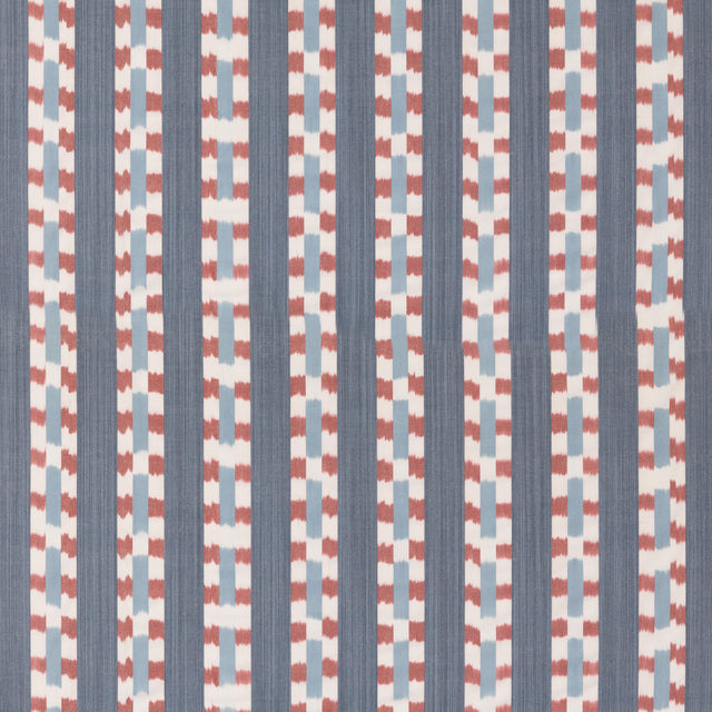 Mulberry WAYFARER STRIPE BLUE/RED Fabric