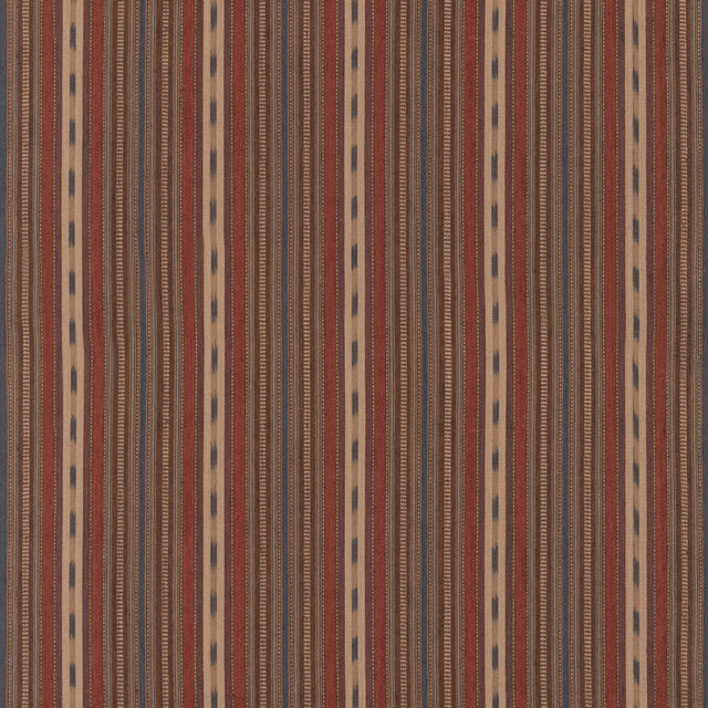 Mulberry STONY STRIPE RUST/BLUE Fabric