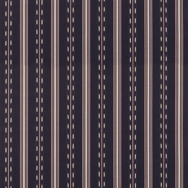 Mulberry EASTWIND STRIPE INDIGO/RED Fabric