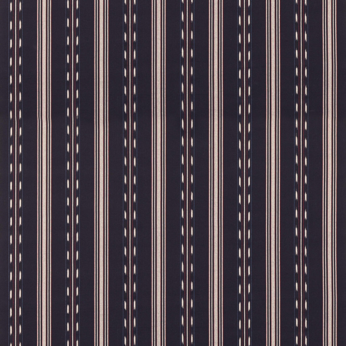 Mulberry EASTWIND STRIPE INDIGO/RED Fabric