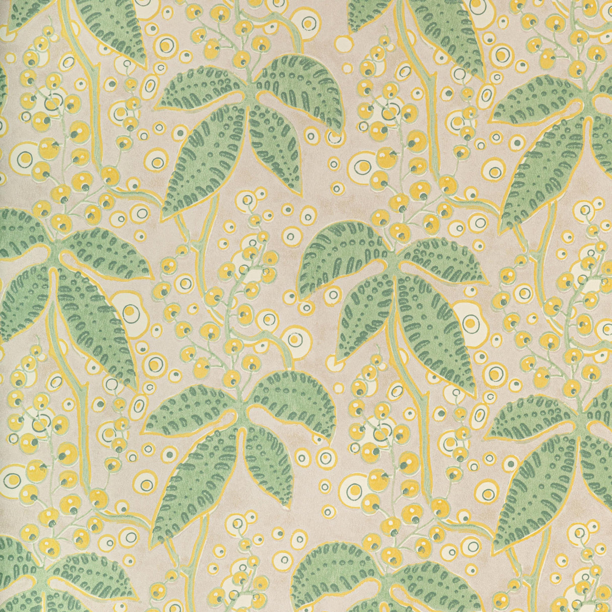 Lee Jofa PUTNAM PAPER CELERY/YELLOW Wallpaper
