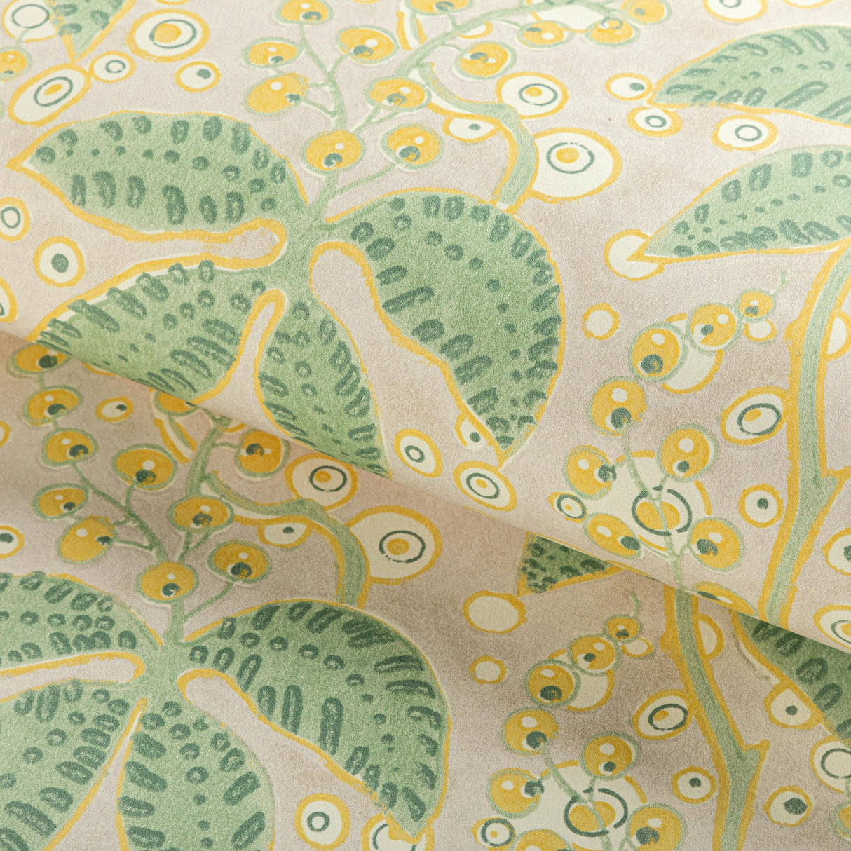 Lee Jofa PUTNAM PAPER CELERY/YELLOW Wallpaper