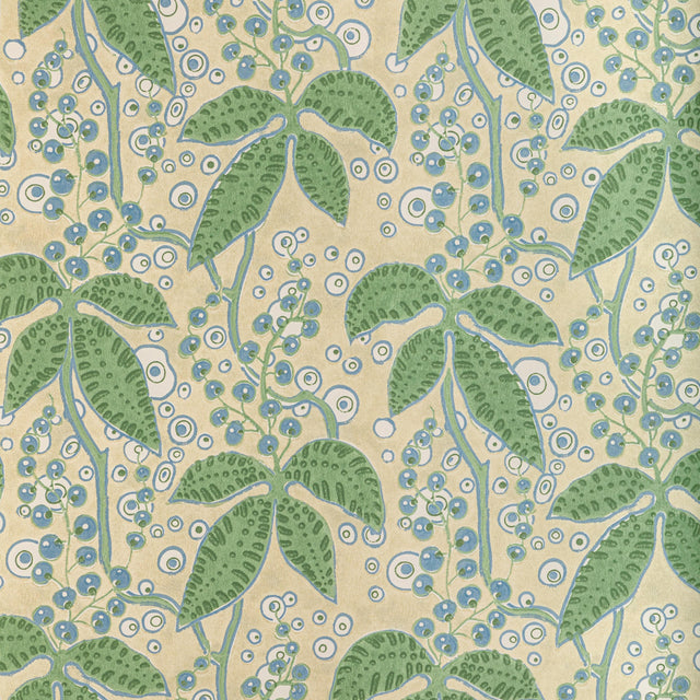Lee Jofa PUTNAM PAPER LEAF/BLUE Wallpaper