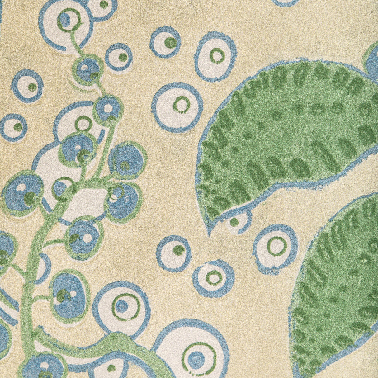 Lee Jofa PUTNAM PAPER LEAF/BLUE Wallpaper
