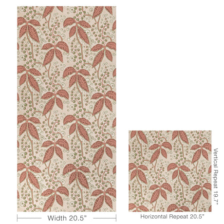 Lee Jofa PUTNAM PAPER BRICK/GREEN Wallpaper