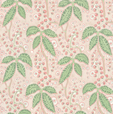 Lee Jofa PUTNAM PAPER GREEN/ROSE Wallpaper