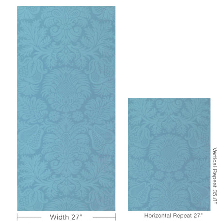 Lee Jofa HANCOCK PAPER BLUE Wallpaper