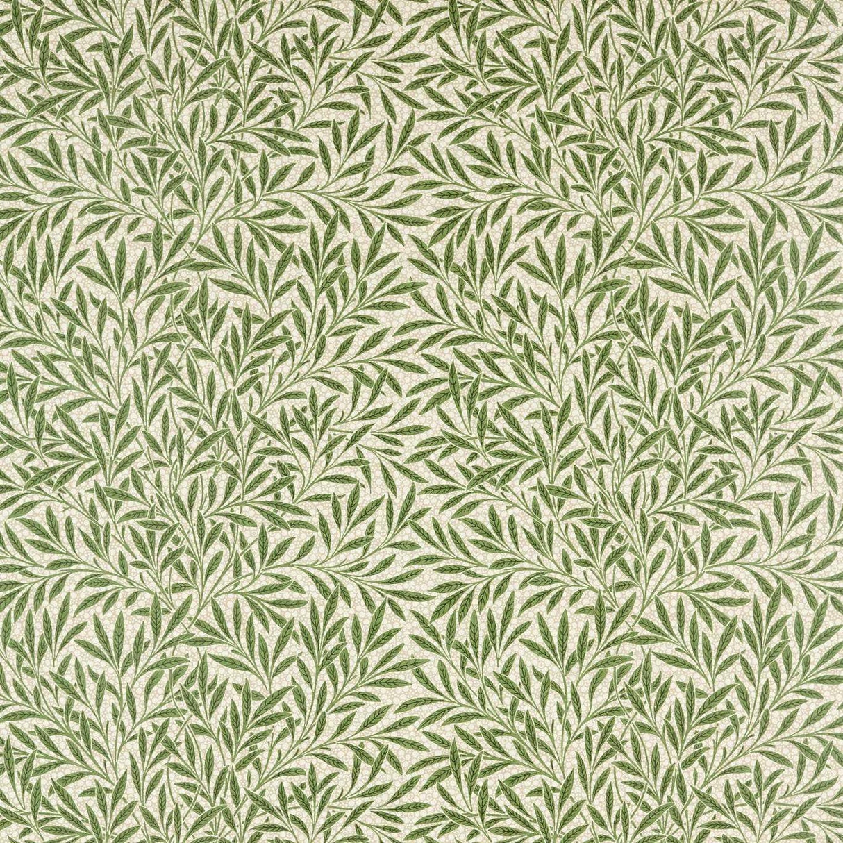 Morris & Co Emerys Willow Leaf Green Fabric