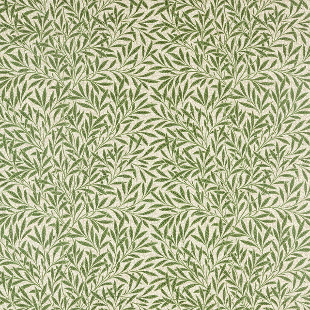 Morris & Co Emerys Willow Leaf Green Fabric
