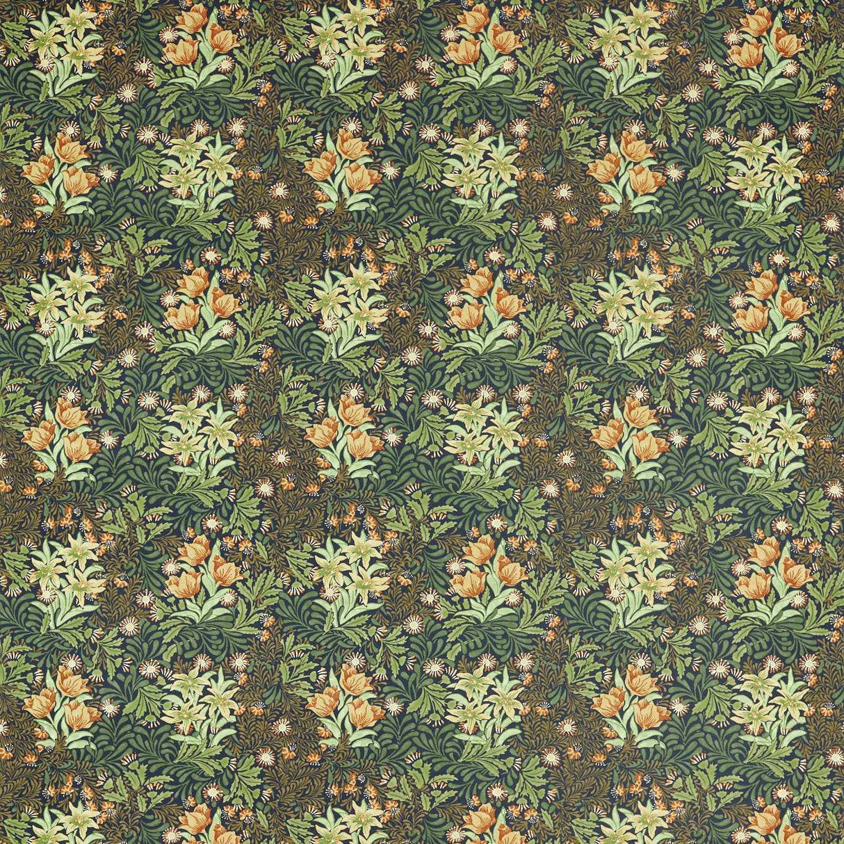 Morris & Co Bower Indigo Fabric