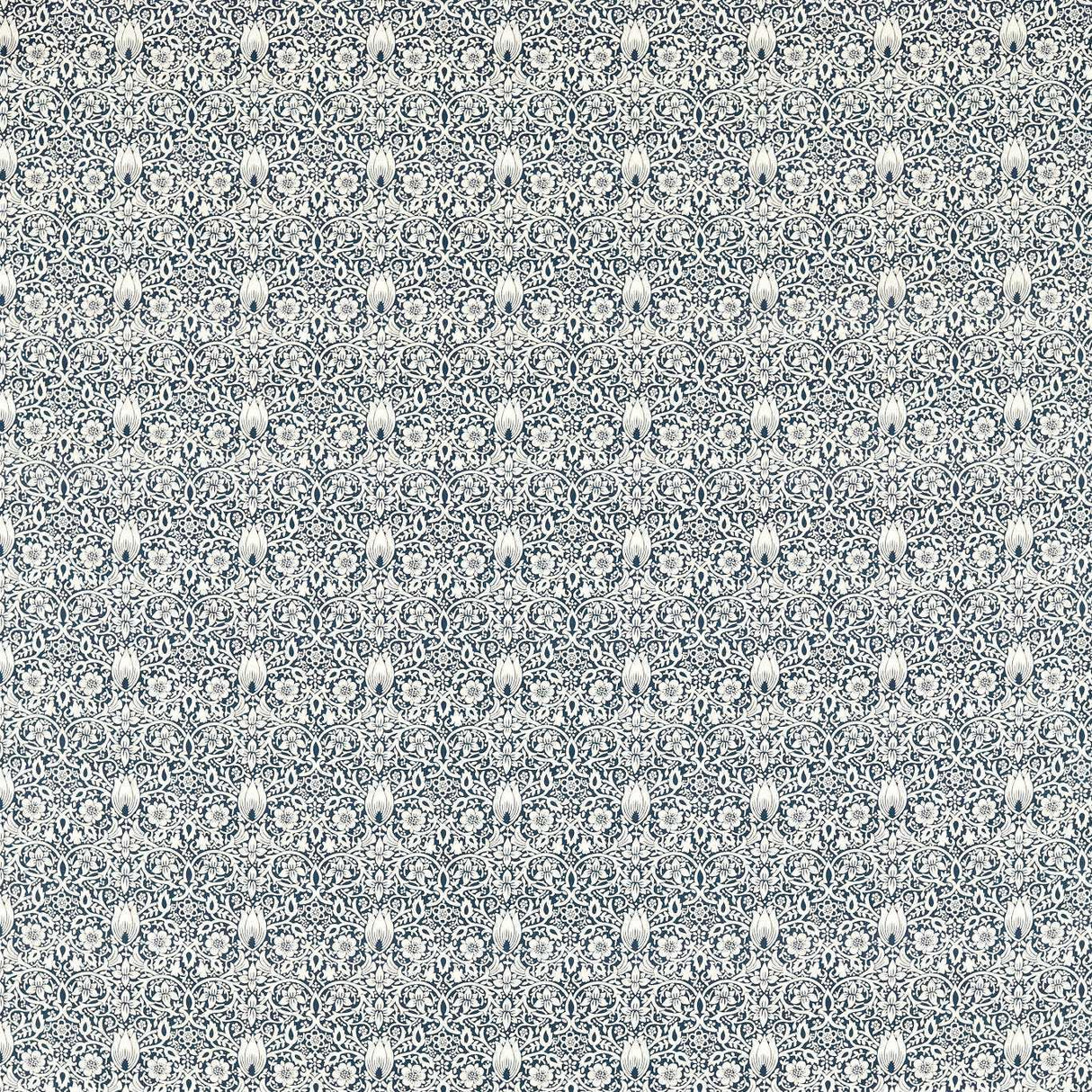 Morris & Co Borage Indigo Fabric