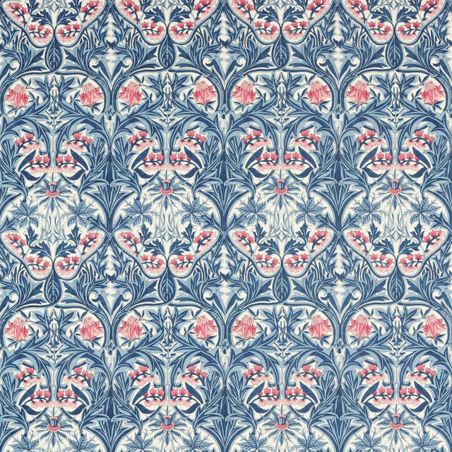 Morris & Co Bluebell Indigo/Rose Fabric