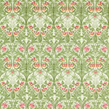 Morris & Co Bluebell Leaf Green/Sweet Briar Fabric