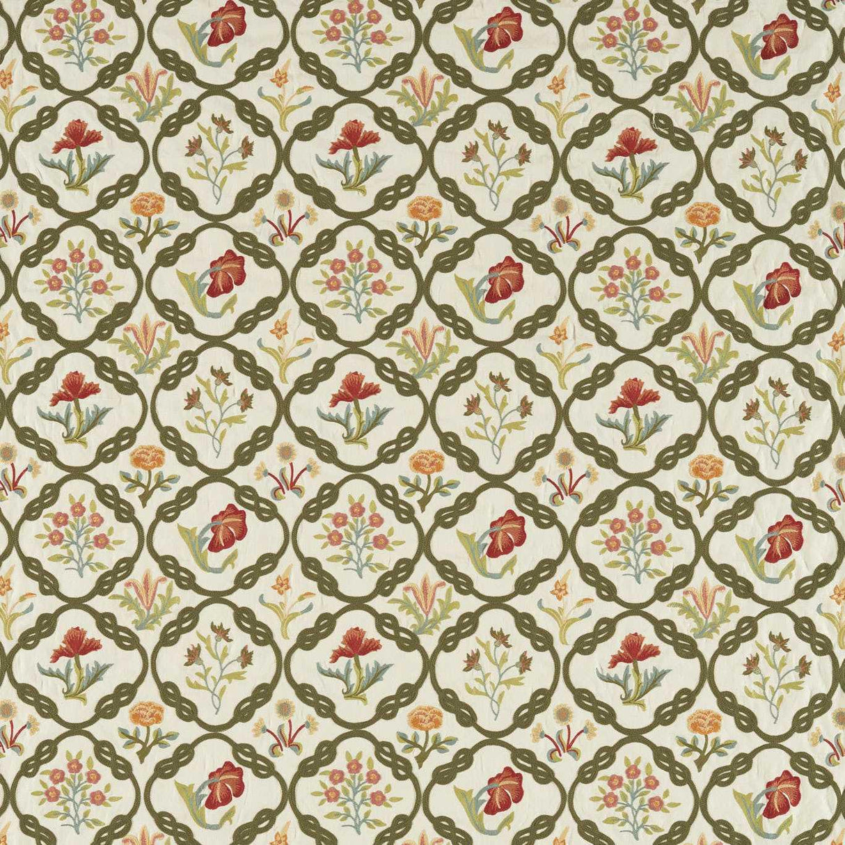 Morris & Co Mays Coverlet Twining Vine Fabric