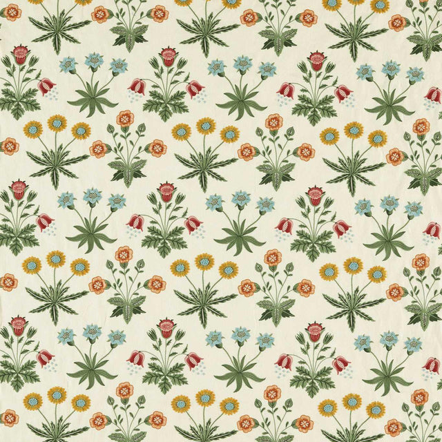Morris & Co Daisy Embroidery Cream/Multi Fabric