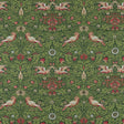 Morris & Co Bird Tapestry Tump Green Fabric