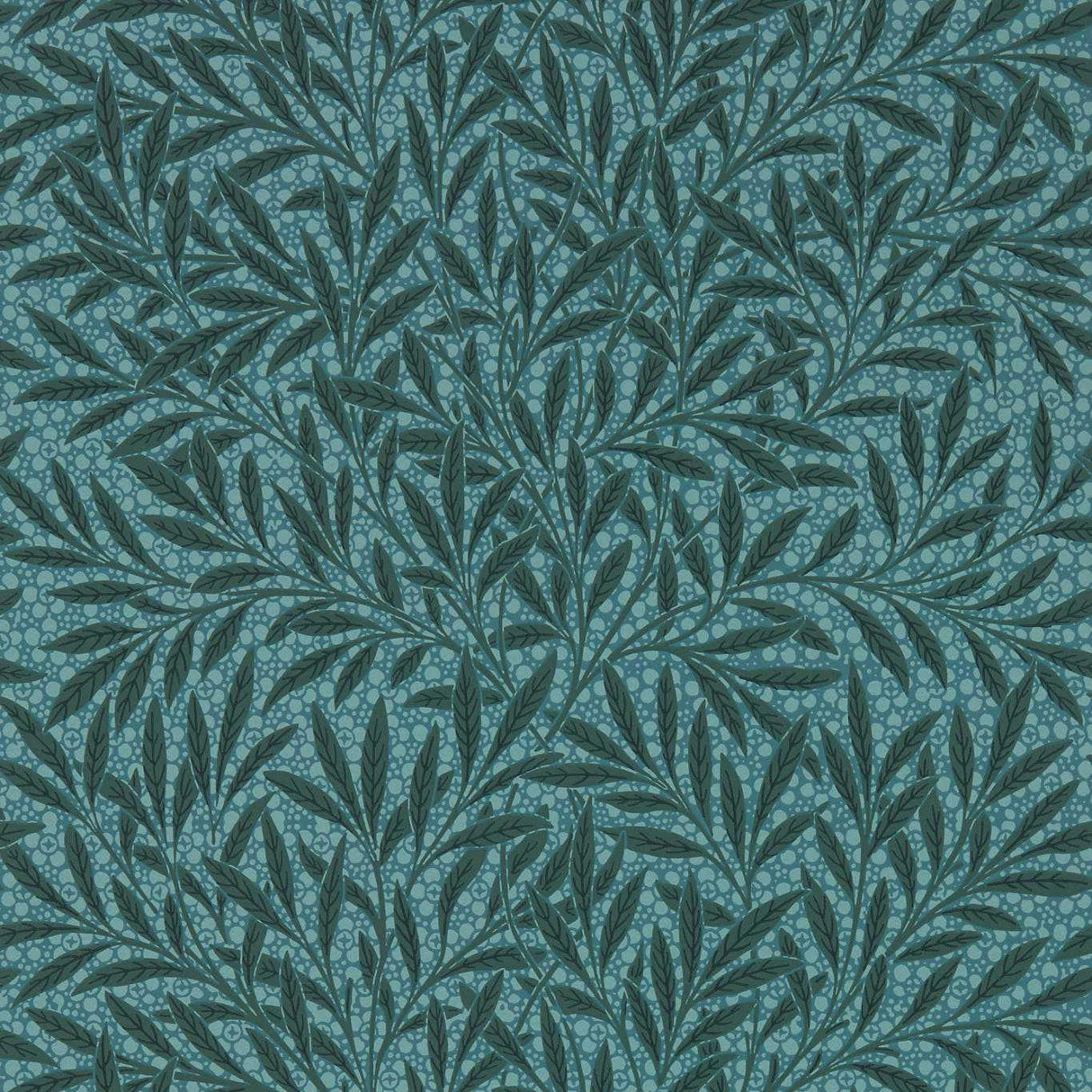 Morris & Co Emerys Willow Emery Blue Wallpaper