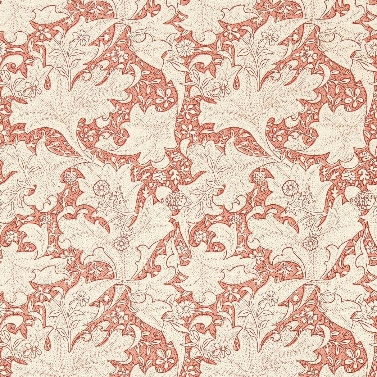 Morris & Co Wallflower Chrysanthemum Pink Wallpaper