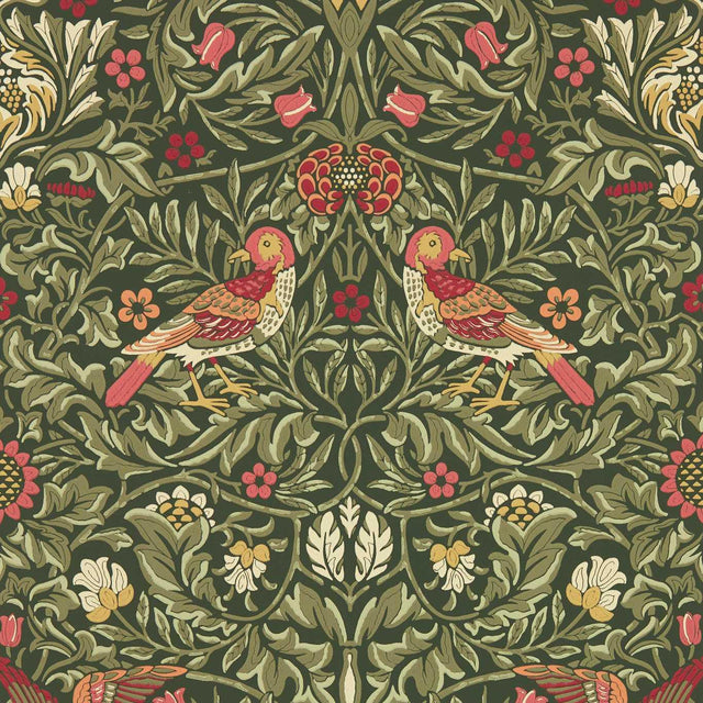 Morris & Co Bird Wooded Dell Wallpaper