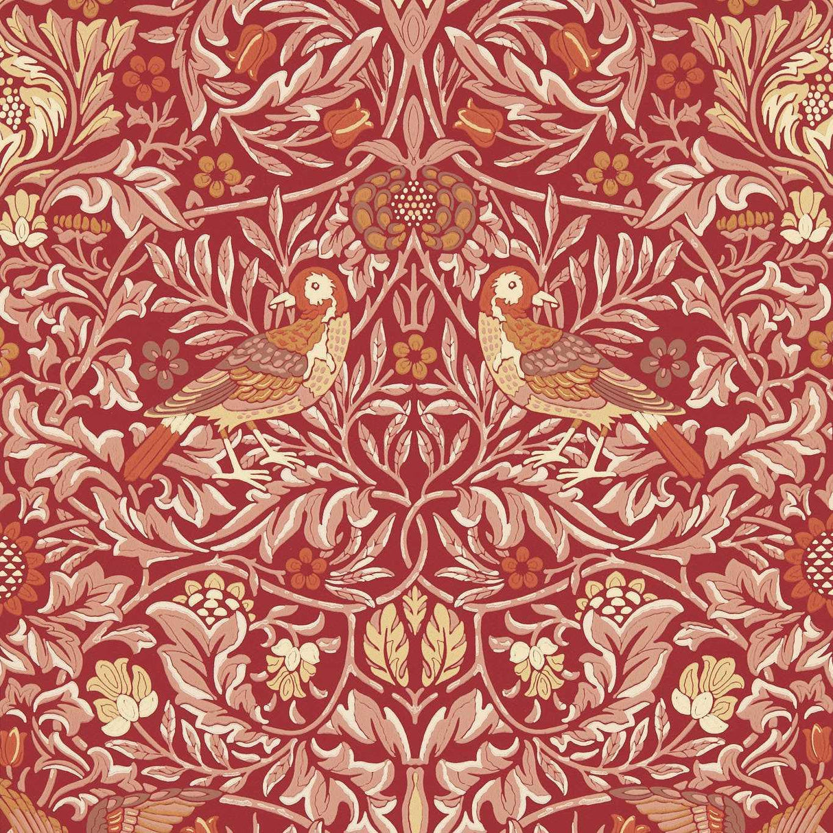 Morris & Co Bird Madder/Weld Wallpaper