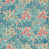 Morris & Co Bower Indigo/Barbed Berry Wallpaper