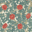 Morris & Co Rambling Rose Emery Blue/Spring Thicket Wallpaper