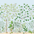 Sanderson Sycamore and Oak Sky Blue Wallpaper