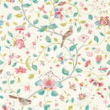 Sanderson Arils Garden Blue Clay/Pink Wallpaper