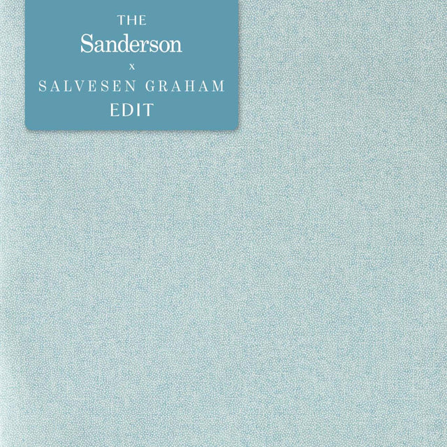 Sanderson Sessile Plain Indigo Wallpaper