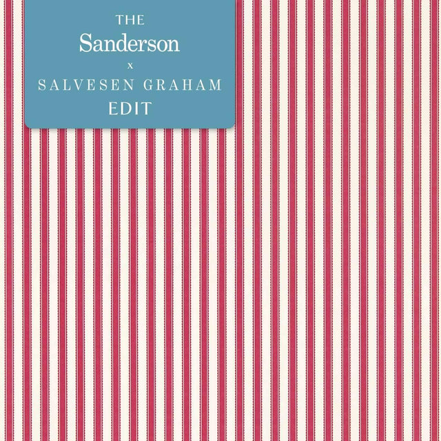 Sanderson Pinetum Stripe Mulberry Wallpaper