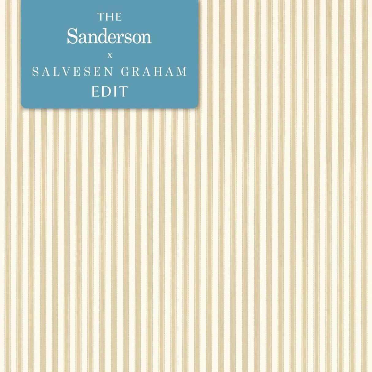 Sanderson Pinetum Stripe Flax Fabric