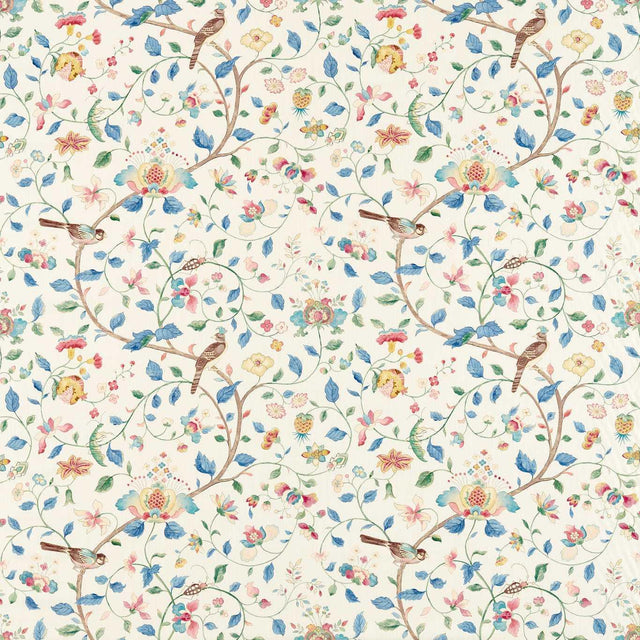 Sanderson Arils Garden Indigo/Red Fabric